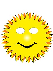 çocuklar için hazır kağıttan Karışık Çocuk Maskeleri şablonu